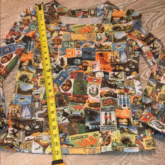 Vintage stamp top small medium retro unique 70s - Picture 4 of 4